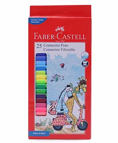 Buy Faber castell Connector Pens For Colour & Build - Bright & Smooth, 25  Assorted Shades Online at Best Price of Rs 149 - bigbasket