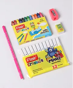 Flair Miniz Sketch Pens: 12 Vibrant Multicolour Sketch