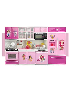 Barbie kitchen set big hot sale