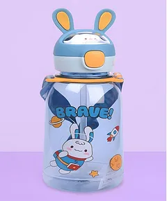 Sippy Cup with Straw,Sounding Rabbit Ears Toddler Water Bottle with Straw