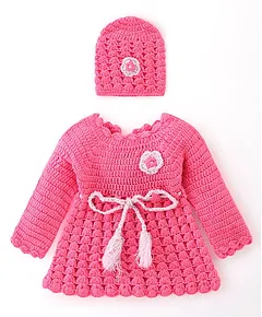 Red  White Woolen Frock With Socks  Cap for Baby Girl GiftSend Fashion  and Lifestyle Gifts Online L11019054 IGPcom
