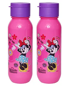 Disney Minnie Mouse Kids Water Bottle with Straw Lid, Reusable Insulated  Pink..