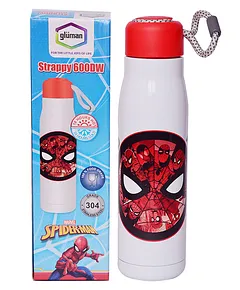 Spider-Man Water Bottle 500ml Leakproof with Straw