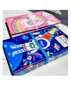 FunBlast Artist Colour Set - Space Theme Color Box with Multiple Coloring  Kit, Professional Drawing Color Pencils, Oil Pastel, Sketches, Water Colors  and Acrylic Paint Brush for Art Craft (Space) : 