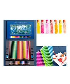 LEIGE 120/180/520 Colored Pencils Professional Set Soft Wax-Based Core  Drawing Art Sketching Shading & Coloring Tin Box (Color : A, Size : 520  Colors)