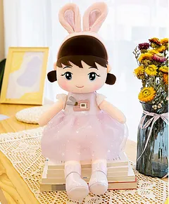 Baby Girls Soft Doll Plush Toy, Cute Cuddly Stuffed Toy Girl