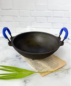 Buy Heavy Iron Kadai, Vok, 12inch, 4mm thick