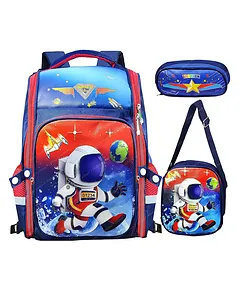 FunBlast Mermaid Themed School Backpack with Lunch Bag Pink Online