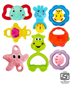 Wooden Rattle with Silicone Beads - teether - $14.99 - Peregrine Kidswear