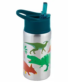 Cartoon Printed Kids Water Bottle with Flip Cap - Hulk