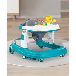 Babyhug Zest Musical Baby Walker With Adjustable Height anti Fall Protection Toy Bar Green White Online in India Buy at Best Price from Babyhug.in