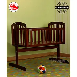 Walnut baby cradle hotsell