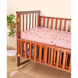 Babyhug High Density Soft Foam Baby Mattress Floral Print Pink Online in India Buy at Best Price from Babyhug.in