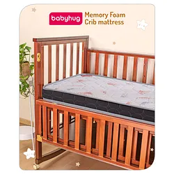 Babyhug Quilted Covered Memory Foam Plush Baby Mattress Grey Online in India Buy at Best Price from Babyhug.in