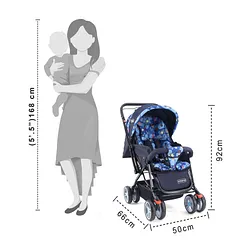 Baby stroller hotsell with reversible handle