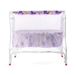 Babyhug Cozy Nest Cradle With Mosquito Net Purple Online in