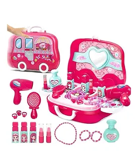 Super Joy Kids Real Makeup Kit for Little Girls:with Blue Dream Bag - Real, Non Toxic, Washable Make Up Dress Up Toy - Gift for Toddler Young Children Pretend