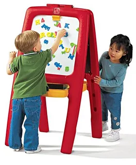 Shumee Wooden 3-in-1 Double Sided Table Top Easel(2 Years+)