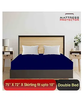 Buy 72x48 Inch Grey Double Bed Waterproof Mattress Protector