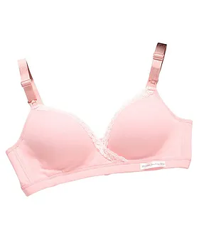 MOMISY Wire Free Cotton NonPadded Maternity Nursing Bra Pink Online in  India, Buy at Best Price from  - 11725791
