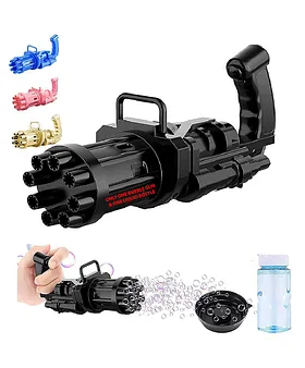 Fun Little Toys 14 Pcs Bubble Machine Gun with 64 Holes & Lights, Pink  Bazooka Bubble Gun for Kids Adults Bubble Blower Machine Gun with Hand held  Bubble Maker for Toddlers Wedding