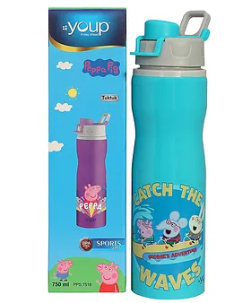 Peppa Pig Stainless Steel Flask Insulated Sipper Water Bottle for Boys Kids