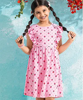 Strawberry hot sale baby frocks