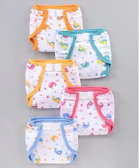 Babyhug 100% Cotton Padded Underwear Diapers Pack of 3 Size 2