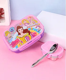 Disney Princess Kids' Single Compartment Lunch Box - Purple