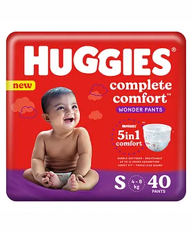 Baby Diaper Pants Small (S) Size, 4-8 kgs with ADL Technology - 42