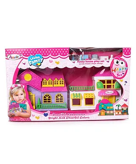 Buy NHR Doll House Plastic House Set for Kids and Girls Small Doll House Set  for Girls Kids Doll House Play Set, Pretend Playset for kids and girls  Online at Best Prices