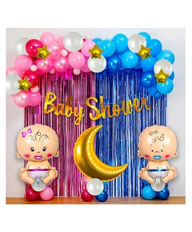 Party Propz Baby Shower Balloons Decoration Kit- Pack Of 62 Baby Shower  Decoration Items | Mom To Be Decoration Items | Baby Shower Props For