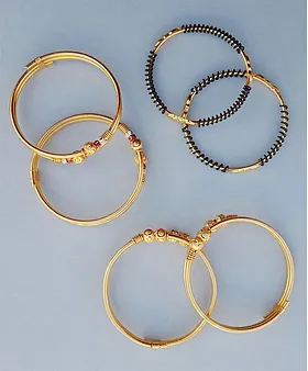 Small Size Little Girls Bangle Micro Gold Polish Bangles Bracelets For  Children