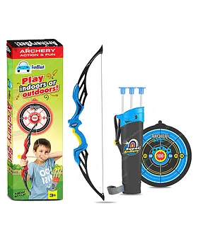 Planet of Toys Super Archery Bow And Arrow Set For Kids With 3 Suction Cup  Tip Arrows Archery Kit Price in India - Buy Planet of Toys Super Archery Bow  And Arrow