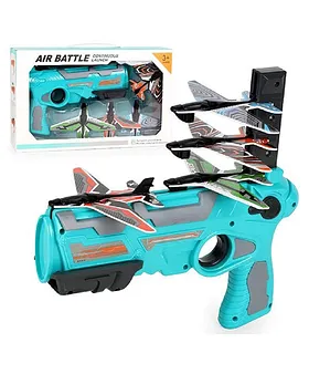 5 in 1 Foam Airplane Launcher and Foam Ball Bullet Blaster Toy Set