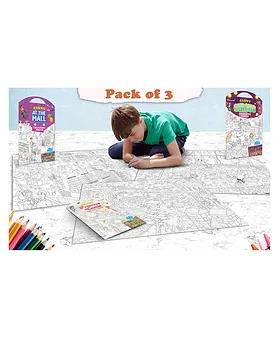 GIANT PRINCESS CASTLE COLOURING POSTER and GIANT DRAGON COLOURING POSTER