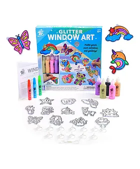 Funskool Glass Painting, Art And Craft Kit, Make Your Own Framed Glass  Painting, 6 Years +, Multi Color, 25.5 x 36 x 6 Cm