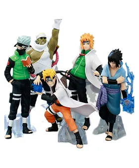 Awestuffs Naruto and Friends Miniature Action Figures (Set Of 6) (10 cm)