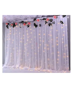 Fun and Flex Blue and White Pastel Birthday Decorations Combo Kit With Net  Curtain And Light Price in India - Buy Fun and Flex Blue and White Pastel  Birthday Decorations Combo Kit