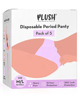 12 Pieces Disposable Period Panties White Breathable For Maternity