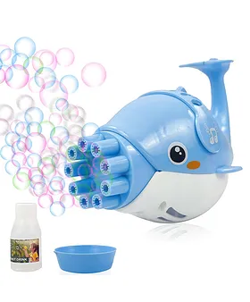 NHR 32 Hole Electric Bubble Gun with Solution for kids, Gatling