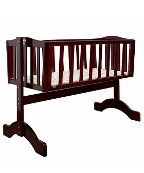 POLKA TOTS Elegant Wooden Rocking Cradle Baby Crib Cot / Kids