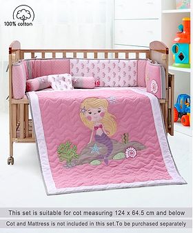 babyhug sleepwell cot bedding set
