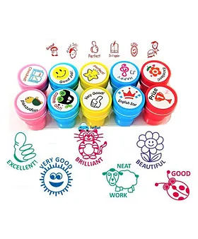 Imagimake Stamp Art-Food Coloring and Stamping Set, Child Age