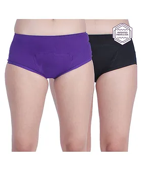 Morph Pack Of 2 Incontinence Underwear For Women - Black & Navy Blue [+info]