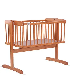 Cuddle Rubber Wood Light Grey Cradle For Kids - Baby Furniture - Mi Arcus