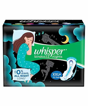 Buy Whisper Bindazzz Nights Koala Soft Sanitary Napkins XXXL