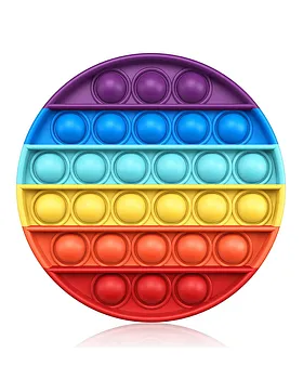 Silicone Bubble Push Pop it Fidget Toy Rainbow Apple (2 chosen
