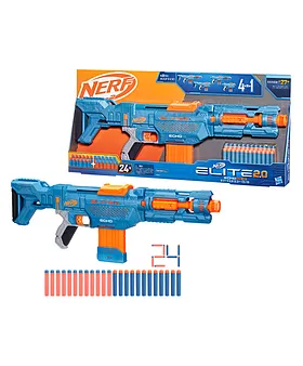 NERF GUN ELITE 2.0 COMMANDER PUMP SPRING ACTION SPONGE BULLET GUN