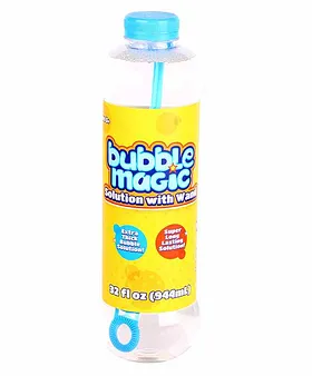 BubblePlay Bubble Solution Refill: Bubbles for Kids, 4 Bottles of 32 OZ  Bubble Solution Refill, for Bubble Wands, Bubble Machines, and any other